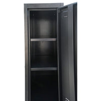 Armadietto metallico doppio tipo spogliatoio – 2 ante, nero, 1850×380×450 mm Breckner Germany