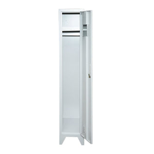 Armadietto metallico tipo spogliatoio – 1 anta, 1700×300×450 mm, con serratura Breckner Germany