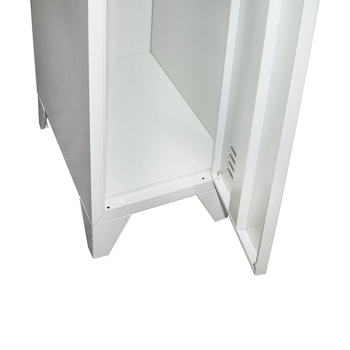 Armadietto metallico tipo spogliatoio – 1 anta, 1700×300×450 mm, con serratura Breckner Germany