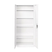 Armadio metallico a 2 ante con 4 ripiani – 1800×800×350 mm, grigio Breckner Germany