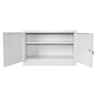 Armadio metallico con 2 ante e 1 ripiano – 900×600×400 mm, grigio Breckner Germany