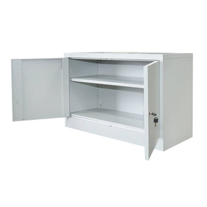 Armadio metallico con 2 ante e 1 ripiano – 900×600×400 mm, grigio Breckner Germany