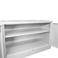 Armadio metallico con 2 ante e 1 ripiano – 900×600×400 mm, grigio Breckner Germany