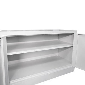 Armadio metallico con 2 ante e 1 ripiano – 900×600×400 mm, grigio Breckner Germany