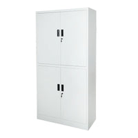 Armadio metallico con 4 ante completamente sicure 1800x900x400mm