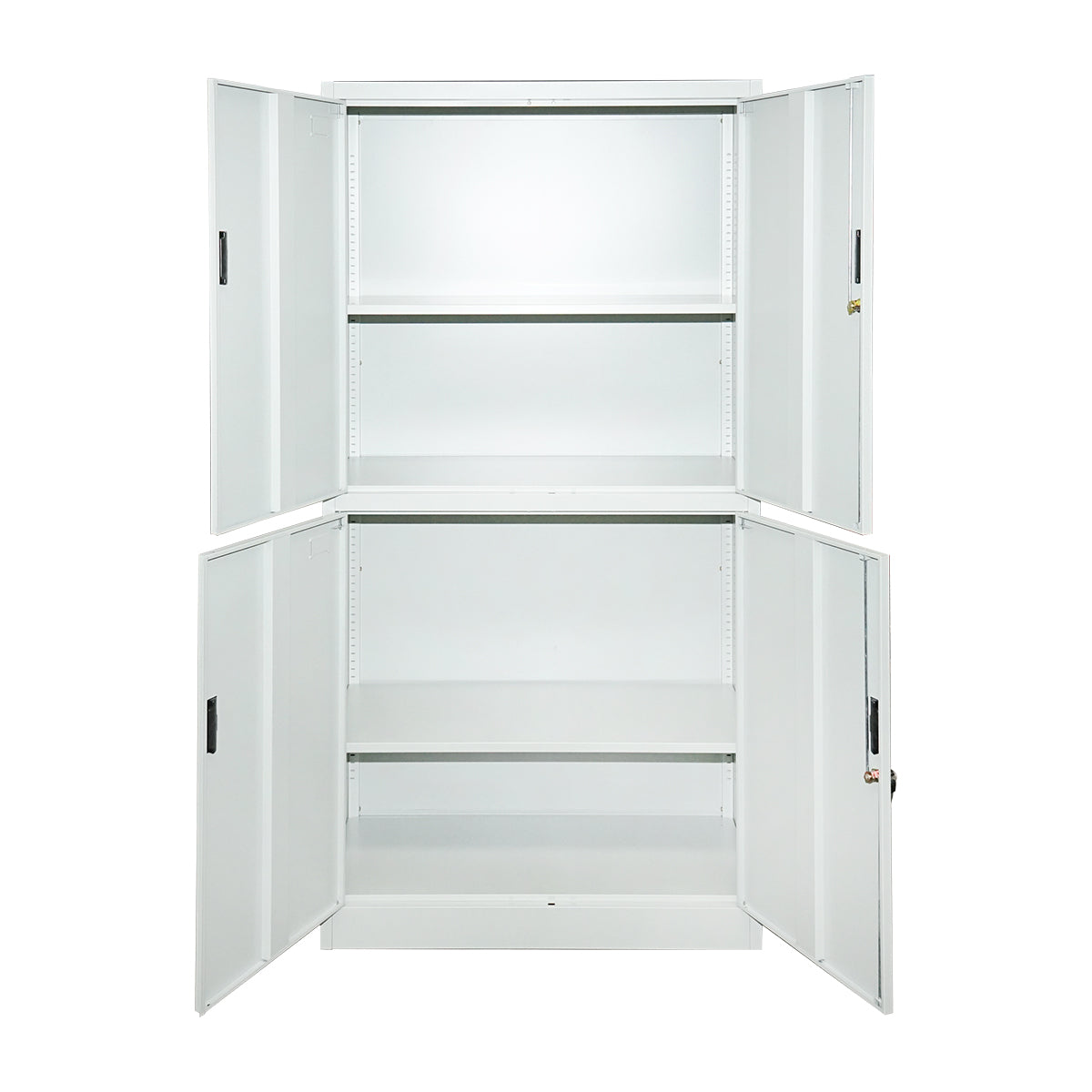 Armadio metallico con 4 ante completamente sicure 1800x900x400mm