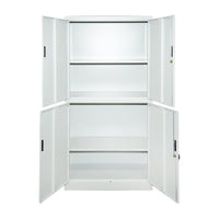 Armadio metallico con 4 ante completamente sicure 1800x900x400mm