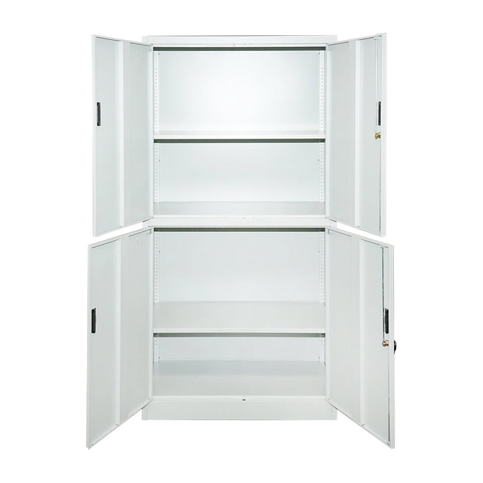 Armadio metallico con 4 ante completamente sicure 1800x900x400mm