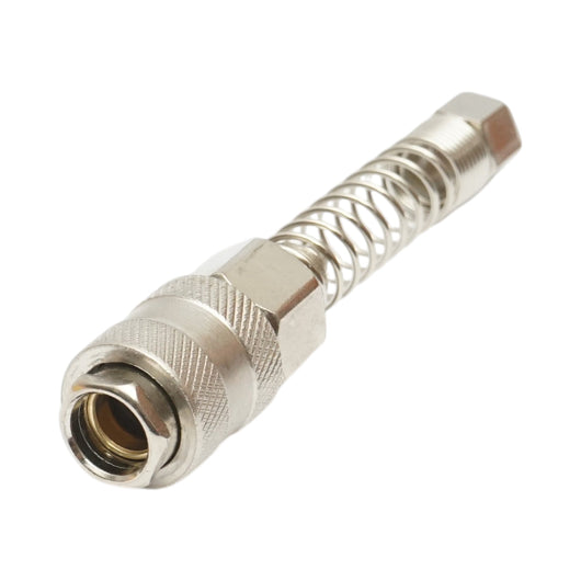 Attacco rapido femmina per aria compressa con molla di protezione 1/4