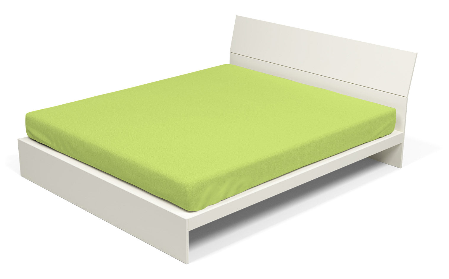 Lenzuolo Sotto con Angoli ed Elastico Tinta Unita Verde Acido Singolo