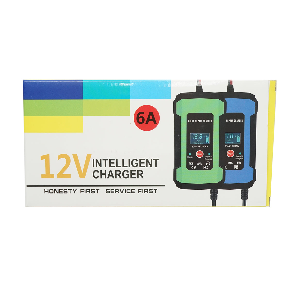 Caricabatterie digitale per auto/moto – 12V, 6A con funzione di riparazione