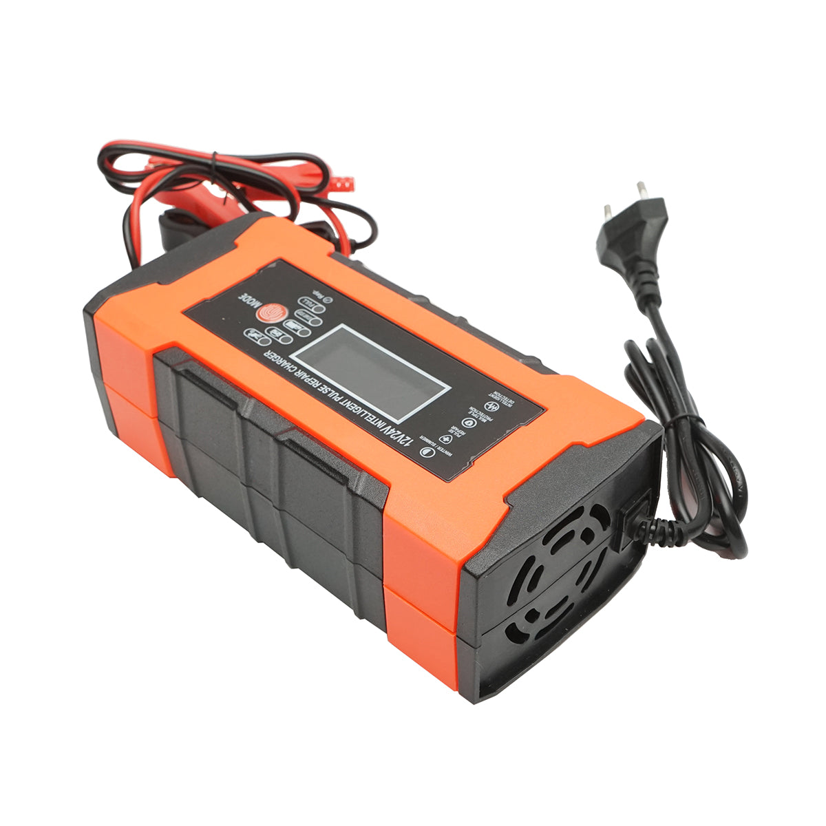 Caricabatterie digitale per batterie – 12V 10A / 24V 5A con funzione di riparazione intelligente a impulsi