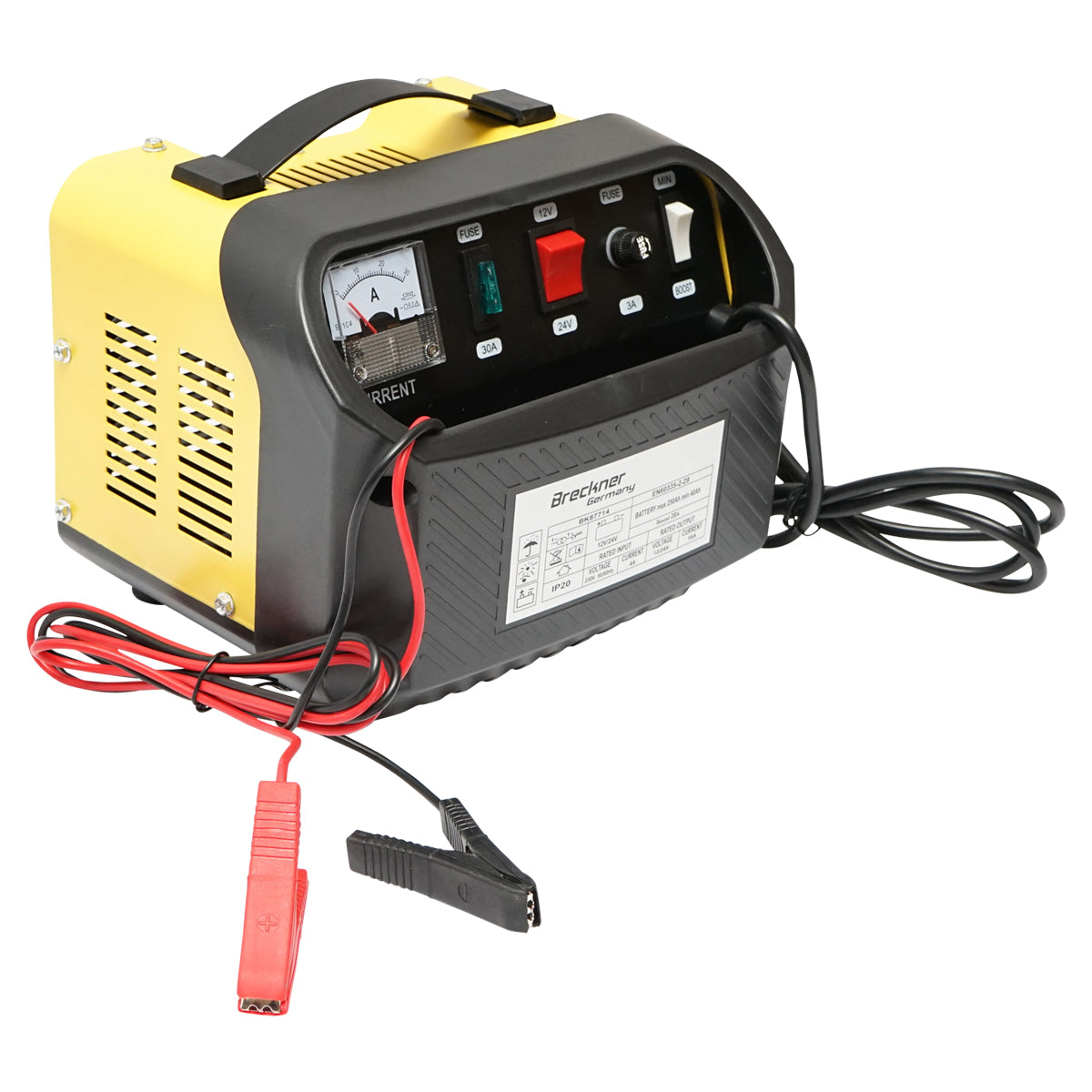 Caricabatterie per batterie auto – 12/24V, 20A, 230V / 566W Breckner Germany