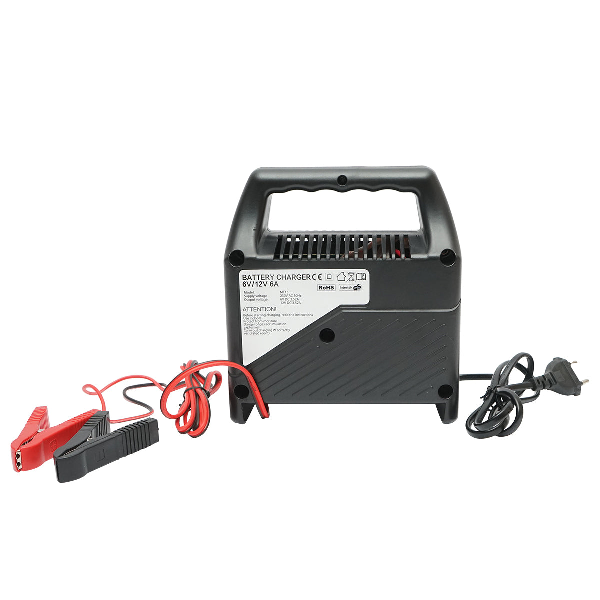 Caricabatterie per batterie auto – 6V / 12V, 6A