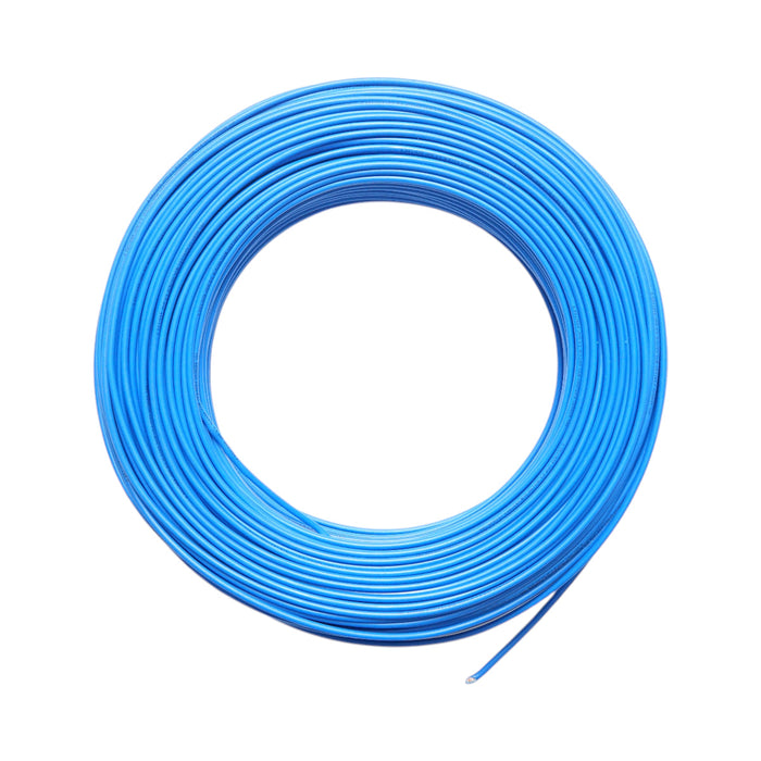 Cavo elettrico in rame 1,5mm blu MYF H07V-K, isolamento in PVC 450/750V 100m/rotolo