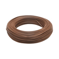 Cavo elettrico in rame 1,5mm marrone MYF H07V-K, isolamento in PVC 450/750V 100m/rotolo