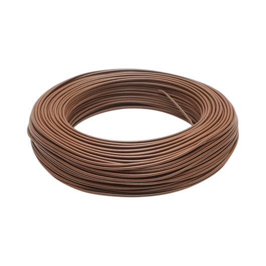 Cavo elettrico in rame 1,5mm marrone MYF H07V-K, isolamento in PVC 450/750V 100m/rotolo