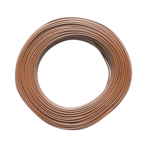 Cavo elettrico in rame 1,5mm marrone MYF H07V-K, isolamento in PVC 450/750V 100m/rotolo