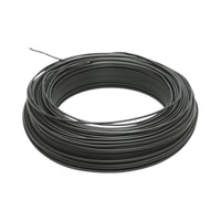 Cavo elettrico in rame 1,5mm nero FY H07V-U, isolamento in PVC 450/750V 100m/rotolo