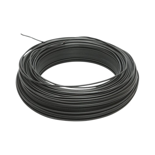 Cavo elettrico in rame 1,5mm nero FY H07V-U, isolamento in PVC 450/750V 100m/rotolo