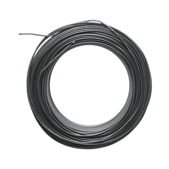 Cavo elettrico in rame 1,5mm nero FY H07V-U, isolamento in PVC 450/750V 100m/rotolo