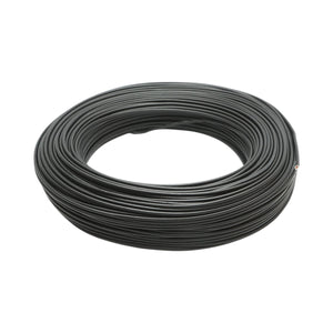 Cavo elettrico in rame 1,5mm nero MYF H07V-K, isolamento in PVC 450/750V 100m/rotolo
