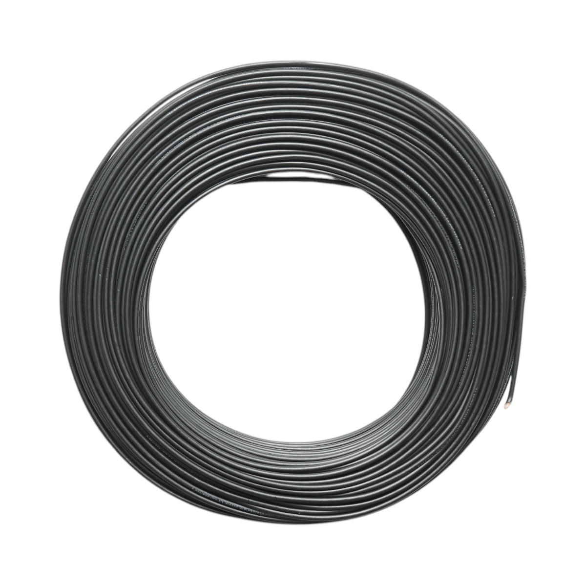 Cavo elettrico in rame 1,5mm nero MYF H07V-K, isolamento in PVC 450/750V 100m/rotolo