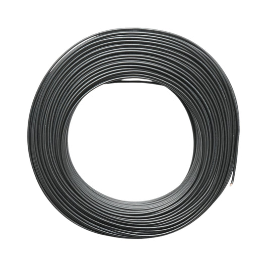 Cavo elettrico in rame 1,5mm nero MYF H07V-K, isolamento in PVC 450/750V 100m/rotolo