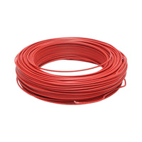 Cavo elettrico in rame 1,5mm rosso FY H07V-U, isolamento in PVC 450/750V 100m/rotolo