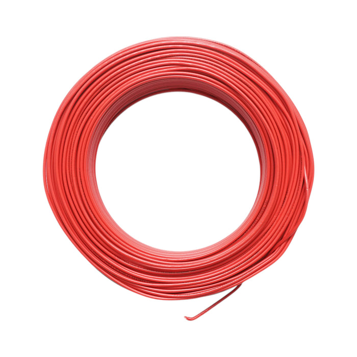 Cavo elettrico in rame 1,5mm rosso FY H07V-U, isolamento in PVC 450/750V 100m/rotolo