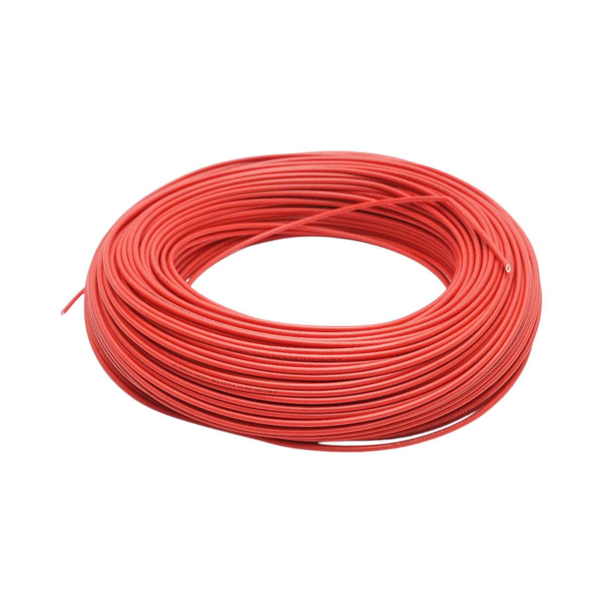Cavo elettrico in rame 1,5mm rosso MYF H07V-K, isolamento in PVC 450/750V 100m/rotolo