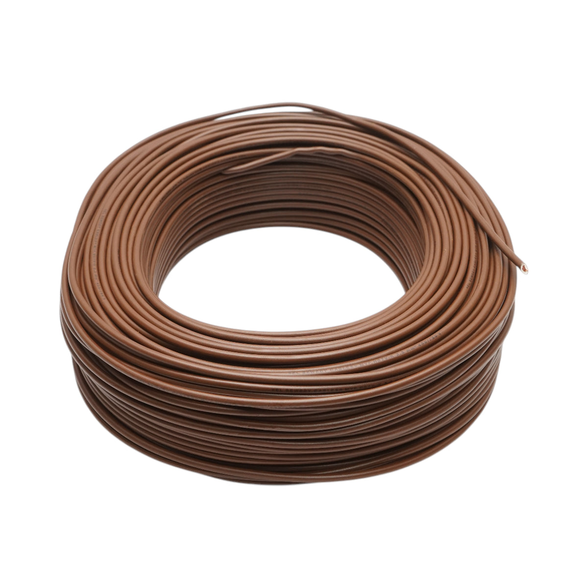 Cavo elettrico in rame 2,5mm marrone MYF H07V-K, isolamento in PVC 450/750V 100m/rotolo