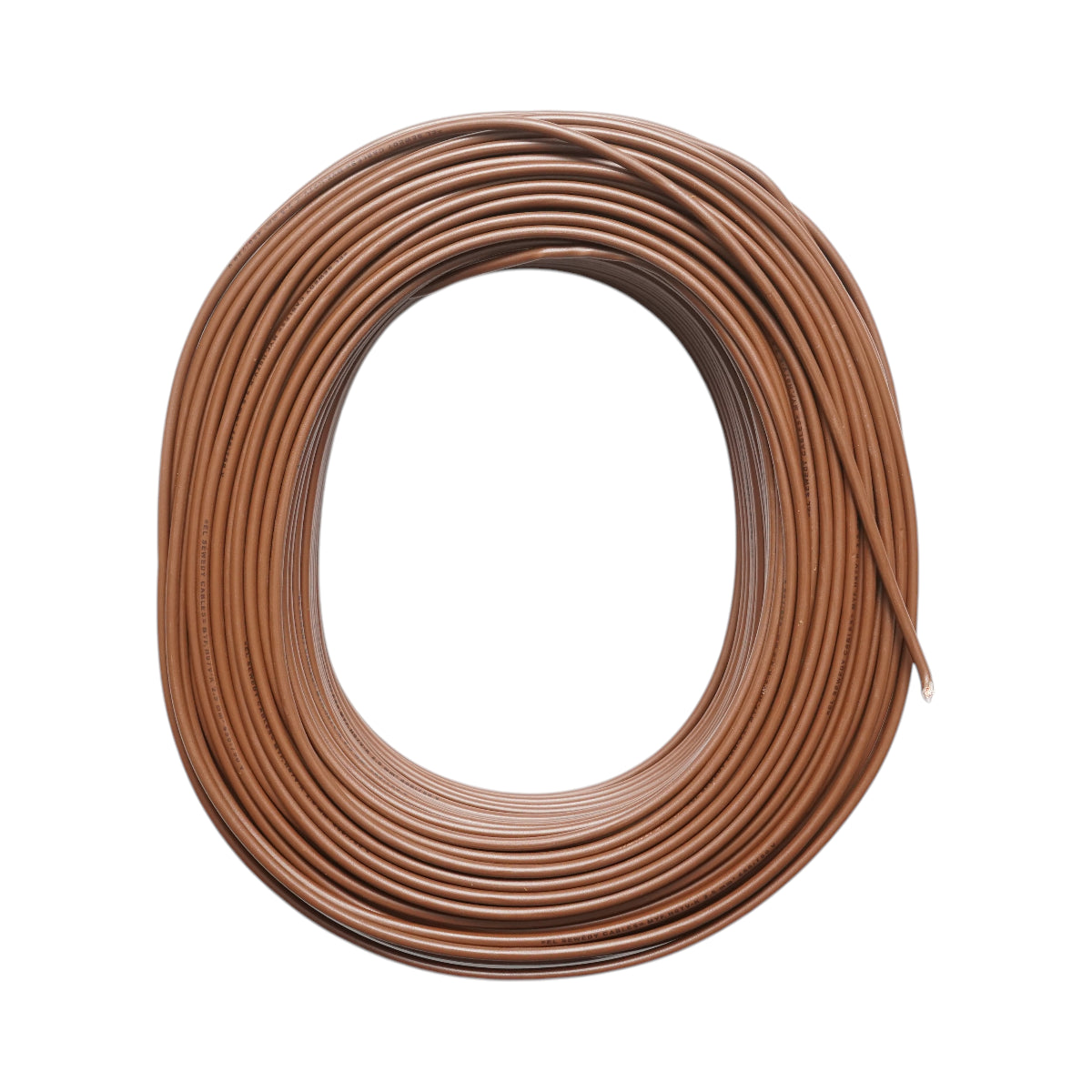 Cavo elettrico in rame 2,5mm marrone MYF H07V-K, isolamento in PVC 450/750V 100m/rotolo