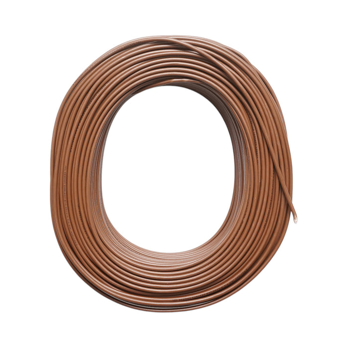 Cavo elettrico in rame 2,5mm marrone MYF H07V-K, isolamento in PVC 450/750V 100m/rotolo