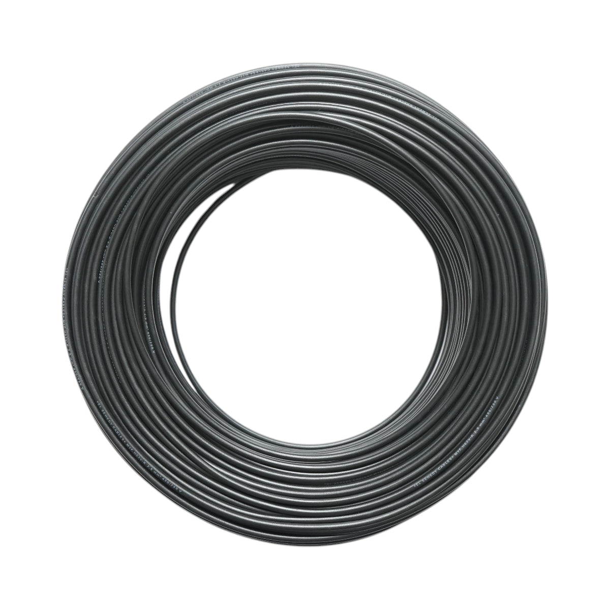 Cavo elettrico in rame 2,5mm nero MYF H07V-K, isolamento in PVC 450/750V 100m/rotolo