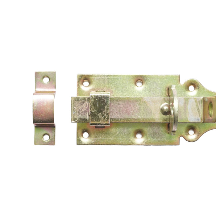 Chiavistello piatto da 100 mm con blocco per lucchetto