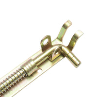 Chiavistello tipo “L” con molla da 200 mm e blocco per lucchetto