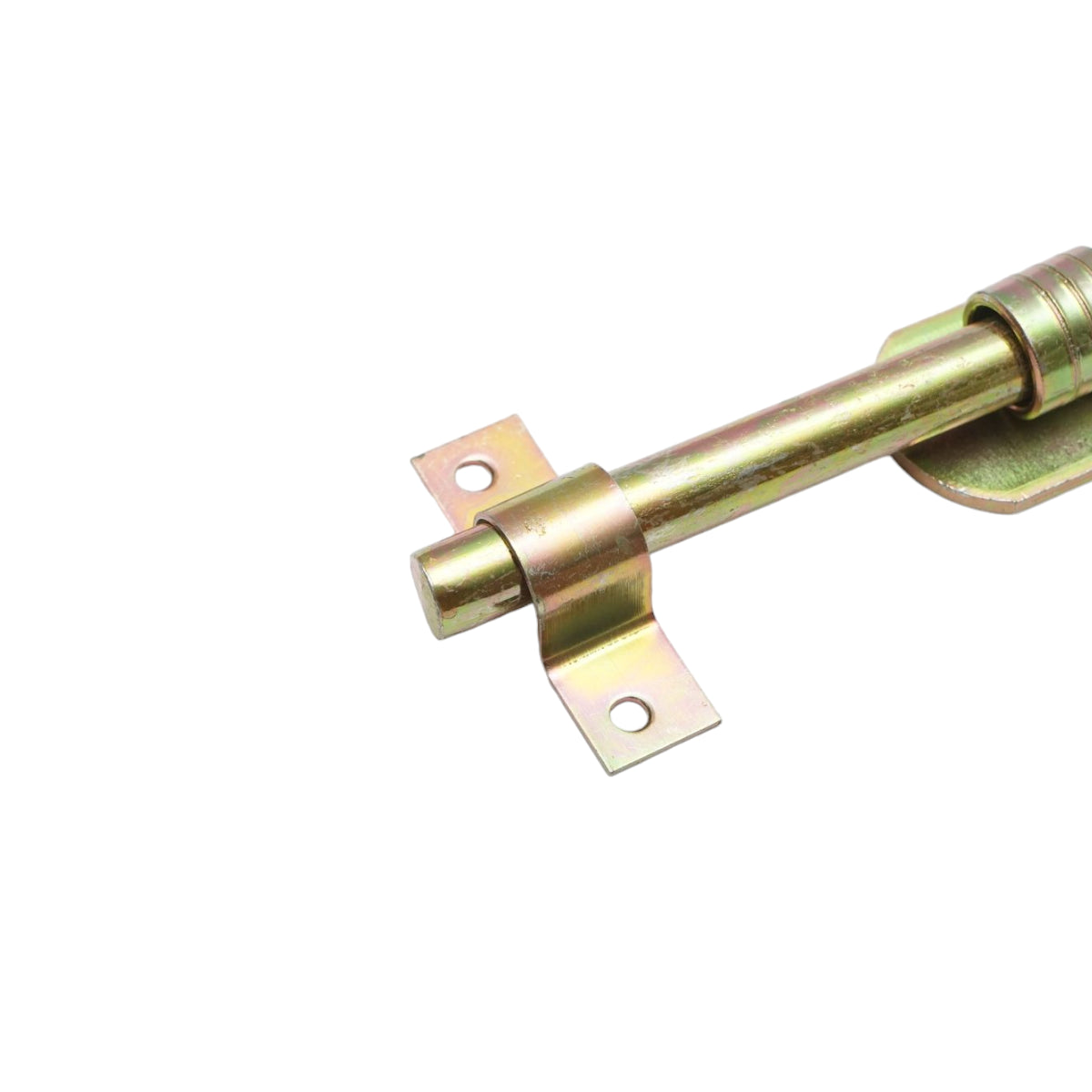 Chiavistello tipo “L” con molla da 200 mm e blocco per lucchetto