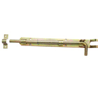 Chiavistello tipo “L” con molla da 250 mm e blocco per lucchetto