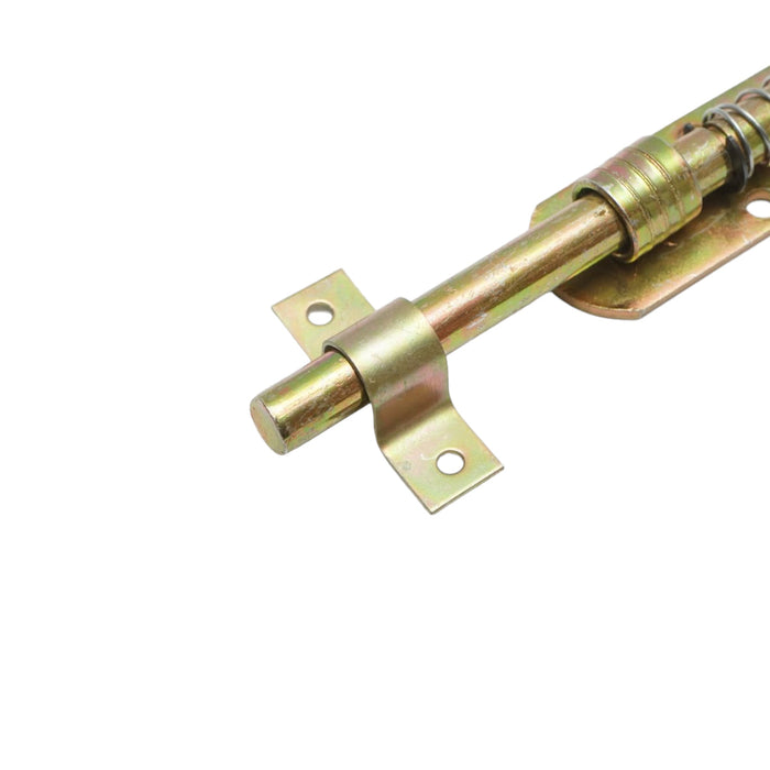 Chiavistello tipo “L” con molla da 250 mm e blocco per lucchetto