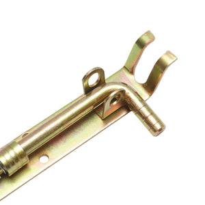 Chiavistello tipo “L” con molla da 300 mm e blocco per lucchetto