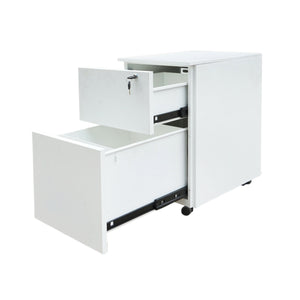 Classificatore metallico a 2 cassetti con ruote – 560×340×480 mm, grigio RAL 7035 Breckner Germany