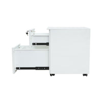 Classificatore metallico a 2 cassetti con ruote – 560×340×480 mm, grigio RAL 7035 Breckner Germany