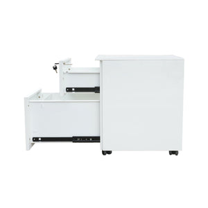 Classificatore metallico a 2 cassetti con ruote – 560×340×480 mm, grigio RAL 7035 Breckner Germany