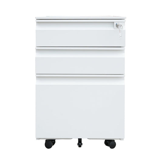 Classificatore metallico a 3 cassetti con ruote – 600×390×520 mm, grigio RAL 7035 Breckner Germany