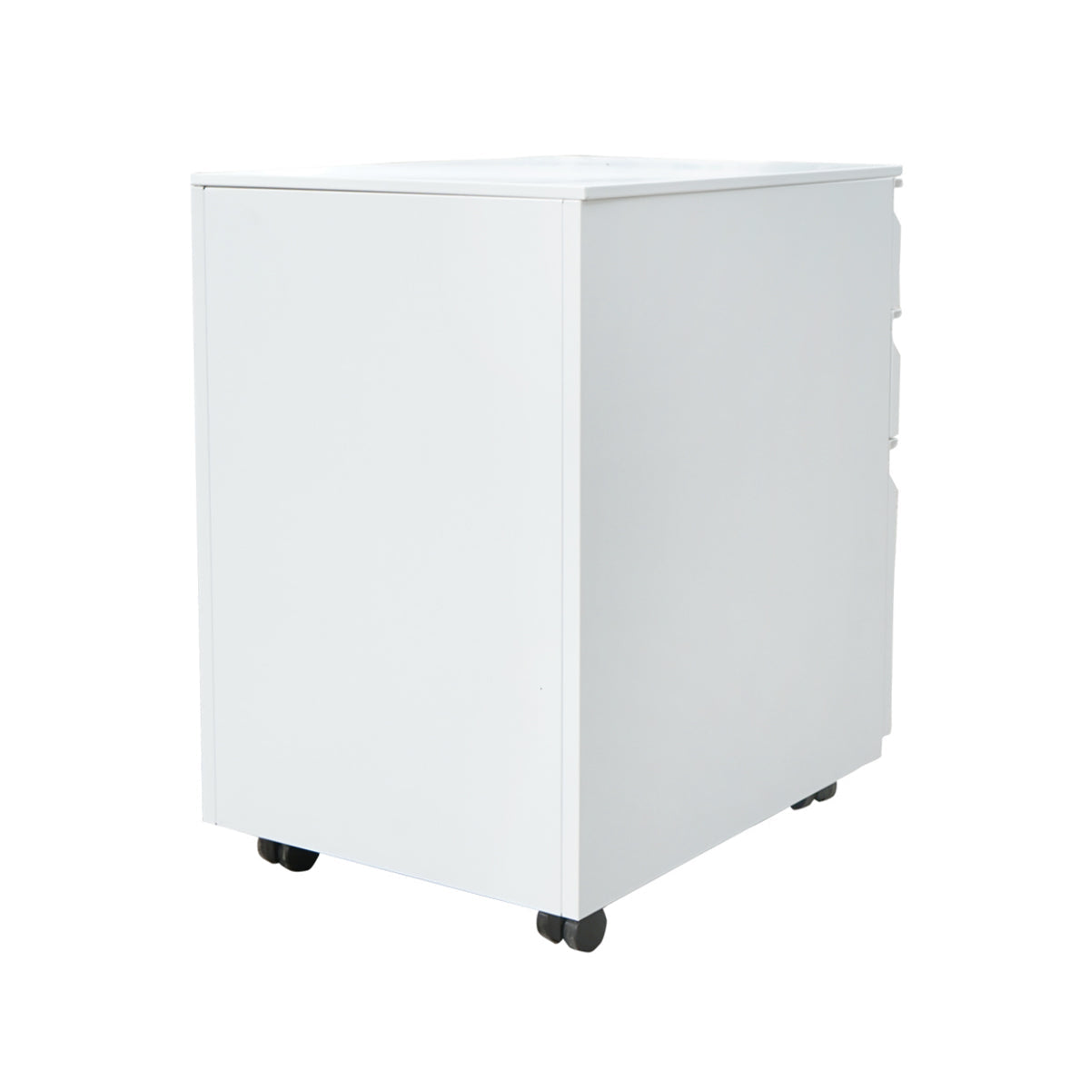 Classificatore metallico a 3 cassetti con ruote – 600×390×520 mm, grigio RAL 7035 Breckner Germany