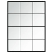 Specchio da Parete | Specchio decorativo Nero 80x40 cm in Metallo