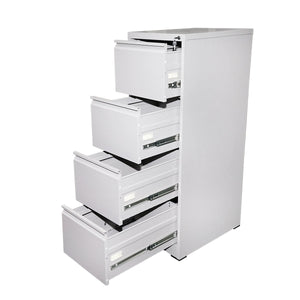 Classificatore metallico con 4 cassetti – 1340×460×620 mm, grigio Breckner Germany