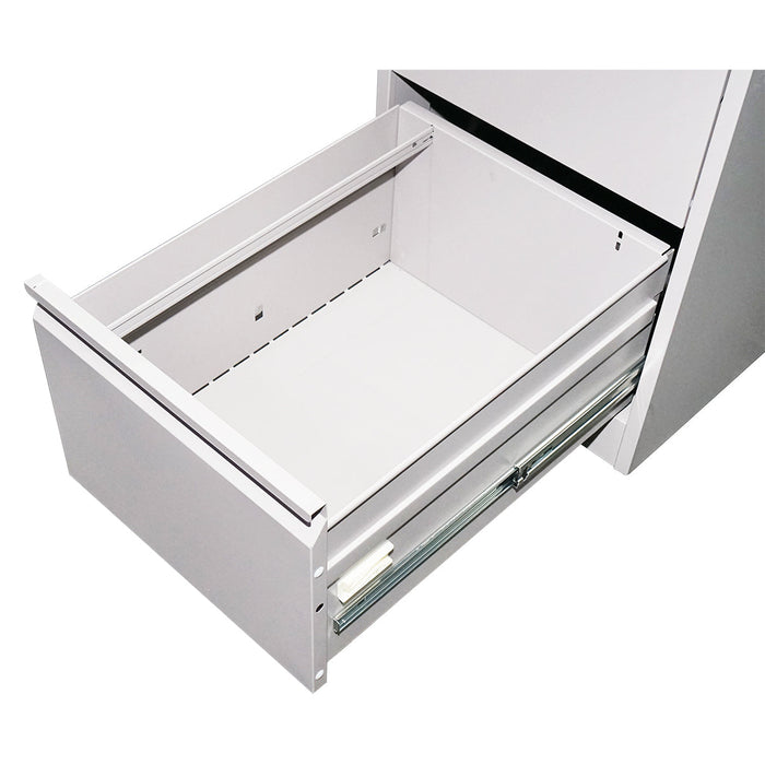 Classificatore metallico con 4 cassetti – 1340×460×620 mm, grigio Breckner Germany