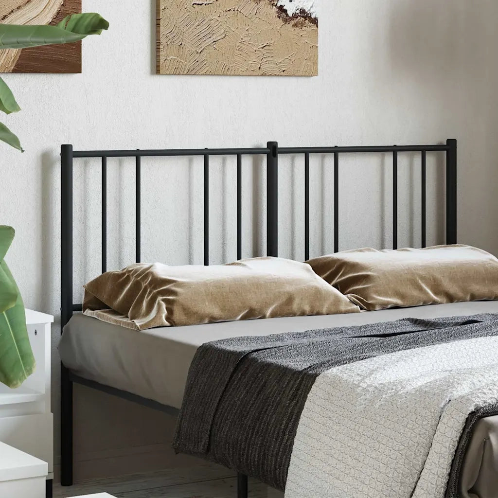 Testiera | Testata di Ricambio in Metallo Nero 140 cm